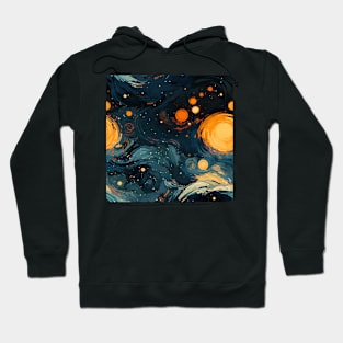 Van Gogh Starry Night Outer Space Pattern 16 Hoodie